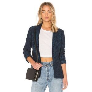 Nwt J Brand | Layla Blazer in Navy Floral Jacquard